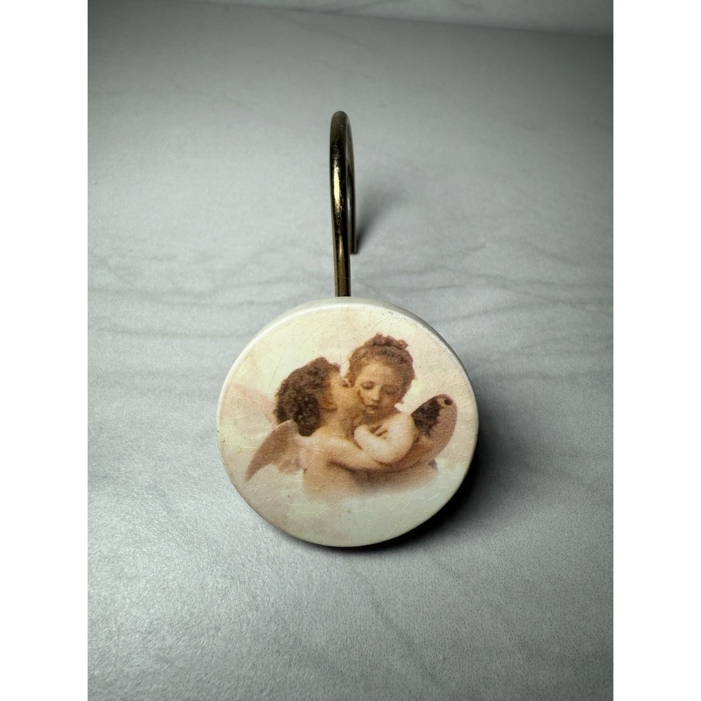 Cherub Angel‎ Shower Curtain Hooks - Set Of 12